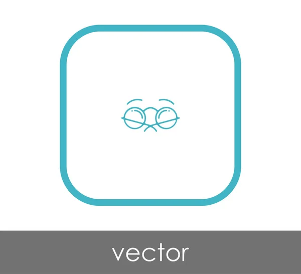 Brille Icon Vektor Illustration — Stockvektor