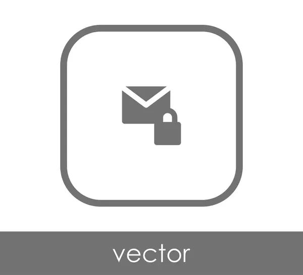 Sicheres E-Mail-Symbol — Stockvektor