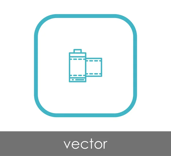 Icono web de película — Vector de stock