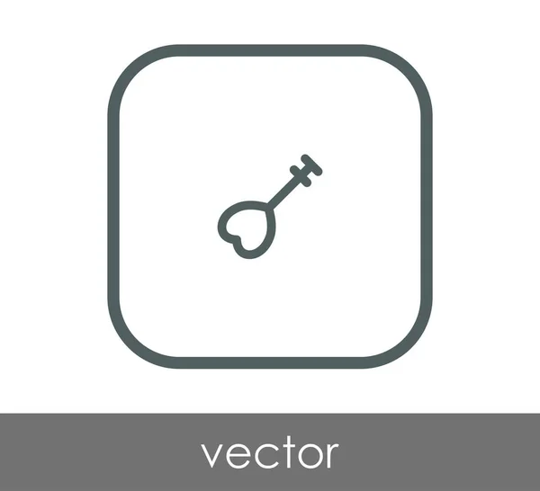Icono Llave Inicio Vector Ilustración — Archivo Imágenes Vectoriales