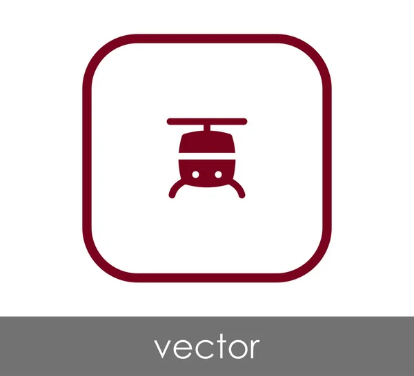 Icono web helicóptero — Vector de stock