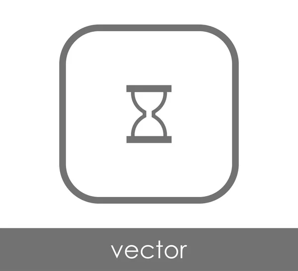 Quadratische Sanduhr Vektorillustration — Stockvektor