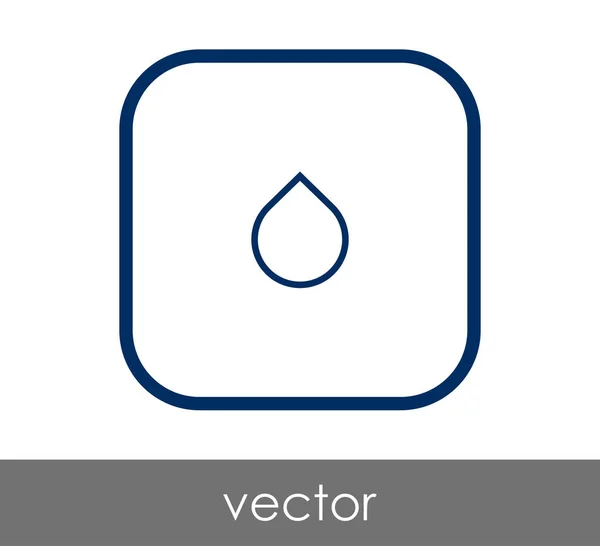 Vector Illustration Design Drop Icon — Stock Vector