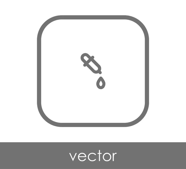 Pipette Symbol Vektor Illustration — Stockvektor