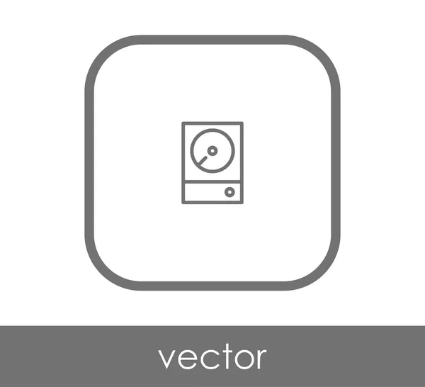 Pevném disku ikona — Stockový vektor