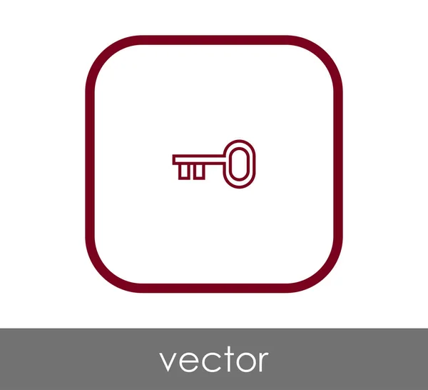 Icono Llave Inicio Vector Ilustración — Archivo Imágenes Vectoriales