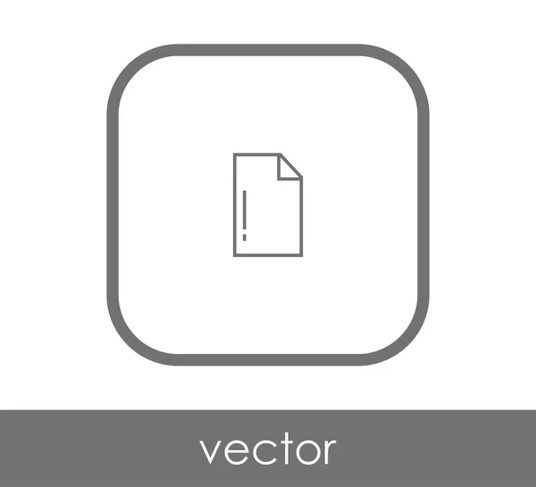 Documento web icono — Vector de stock