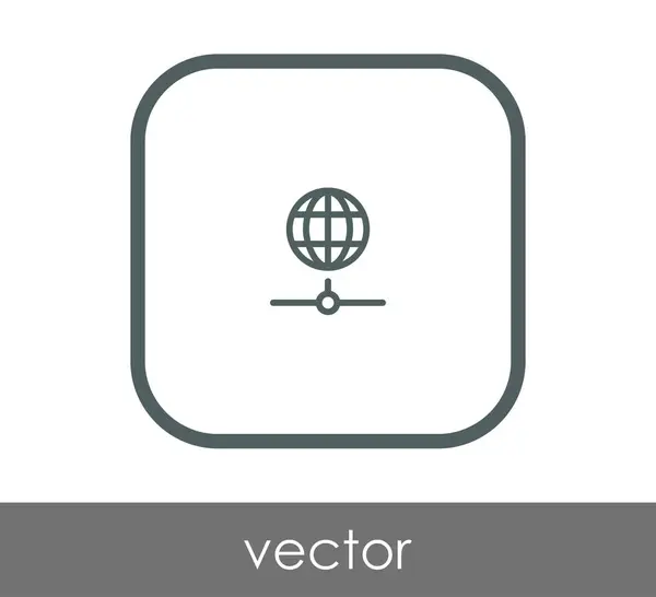 Vektor Illustration Design Des Globus Symbols — Stockvektor