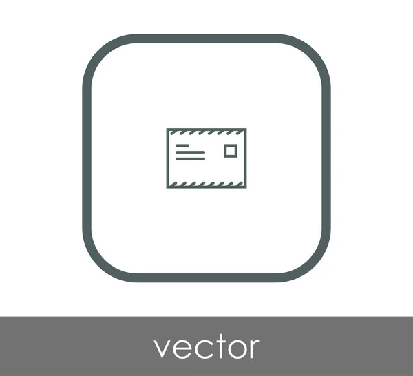 Illustration Gestaltung des Briefumschlagsymbols — Stockvektor