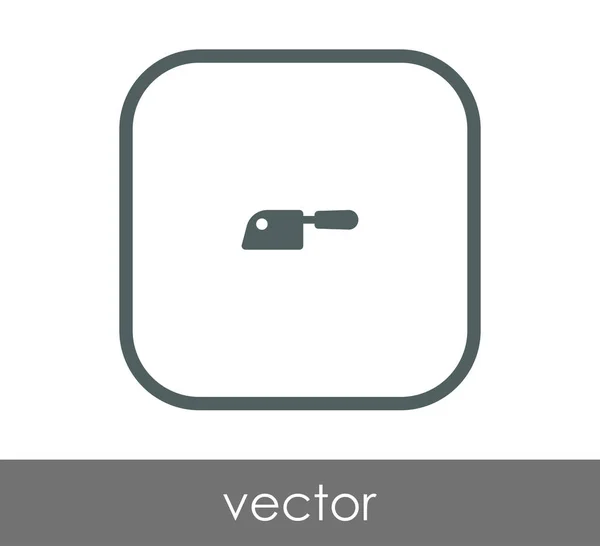 Mes platte pictogram — Stockvector