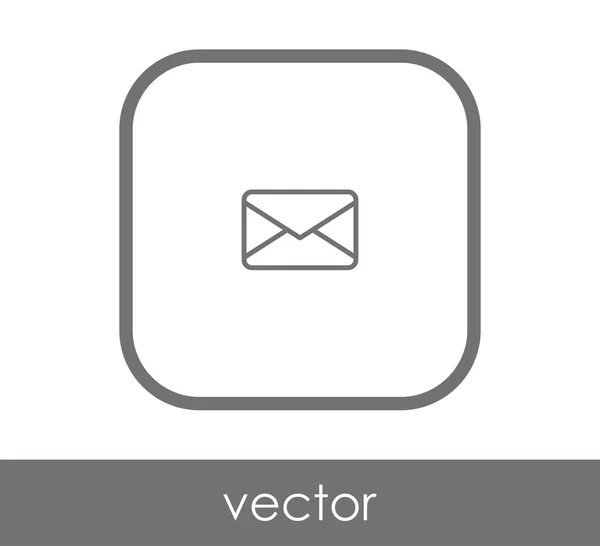 Icône Enveloppe Pour Conception Web Les Applications — Image vectorielle