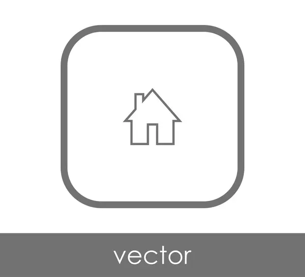 Inicio icono web — Vector de stock