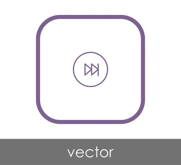 Fast Forward Icon Web Design Applications — Stock Vector