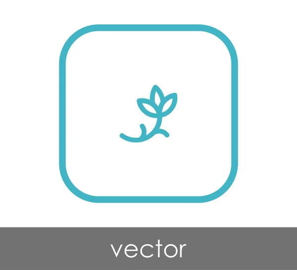 Ícone web flor — Vetor de Stock