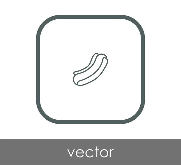 Icono de perro caliente — Vector de stock