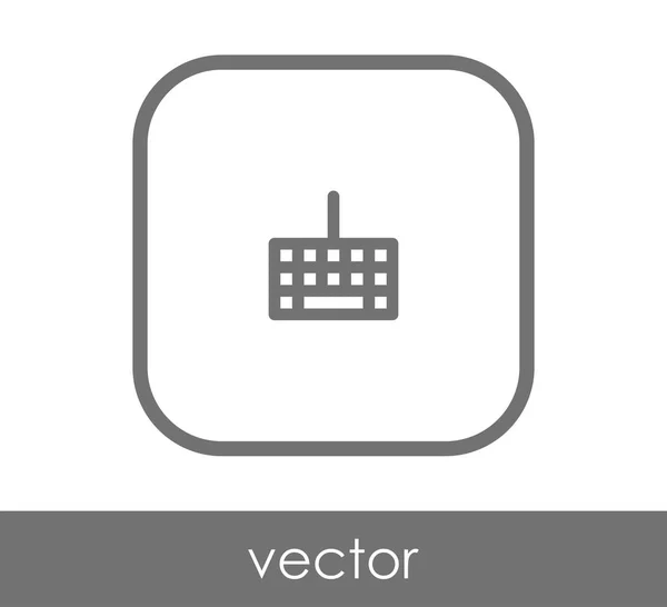 Icône Clavier Carré Illustration Vectorielle — Image vectorielle