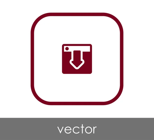 Pilen ikonen tecken — Stock vektor