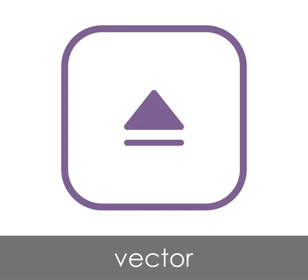 Vysunout ikonu — Stockový vektor