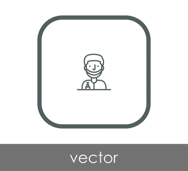 Doutor ícone web — Vetor de Stock