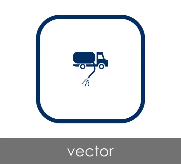 Icona del camion del gas — Vettoriale Stock