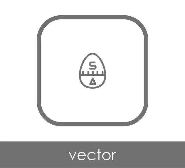 Huevo Icono Vector Ilustración — Vector de stock