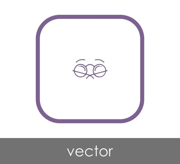 Eyeglasses Icon Vector Illustration — Stock Vector