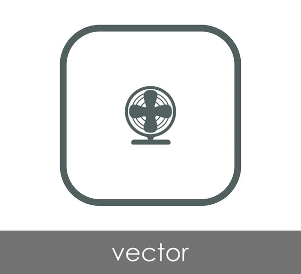 Ventilator Pictogram Symbool Vectorillustratie — Stockvector
