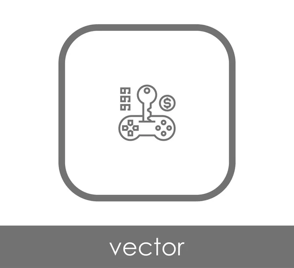 Illustration Design der Joystick-Ikone — Stockvektor