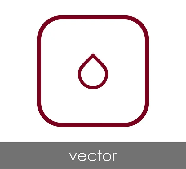 Diseño Ilustración Vectorial Del Icono Gota — Vector de stock