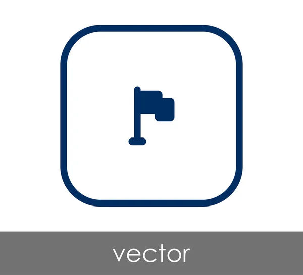 Vlag, pictogram — Stockvector