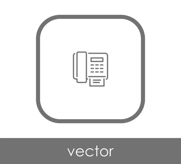 Ícone da máquina de fax — Vetor de Stock