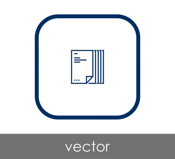 Documento web icono — Vector de stock