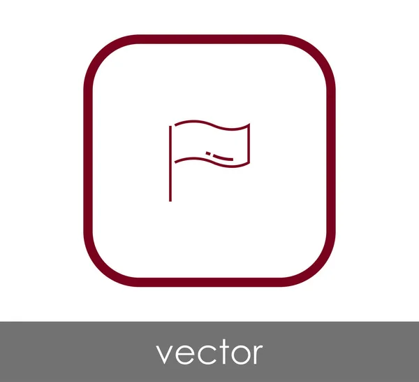 Vlag, pictogram — Stockvector