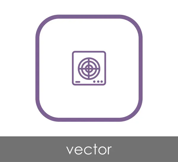 Иконка Вентилятора Символ Векторная Иллюстрация — стоковый вектор