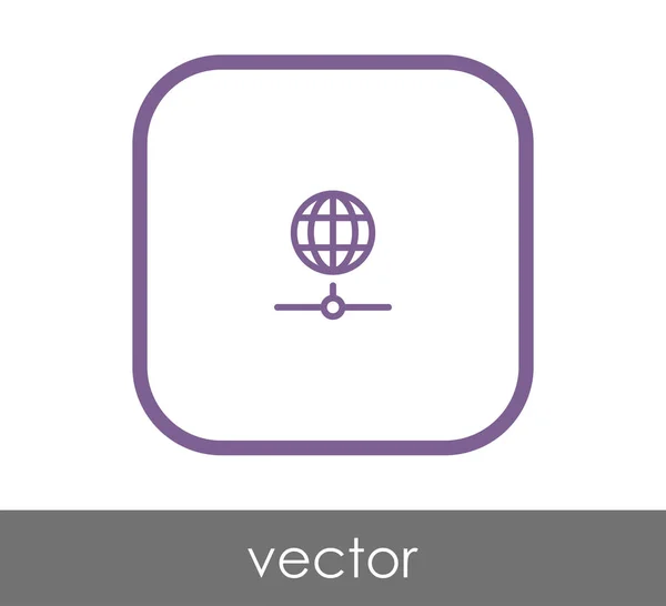 Vektor Illustration Design Des Globus Symbols — Stockvektor