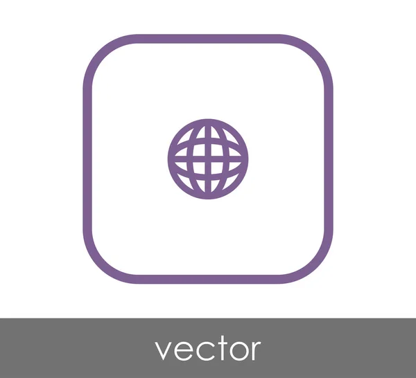 Vektor Illustration Design Des Globus Symbols — Stockvektor