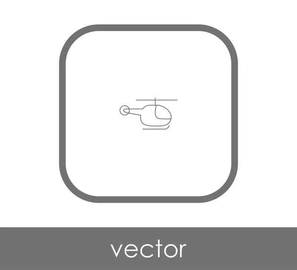 Icono web helicóptero — Vector de stock