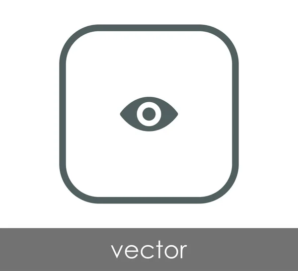 Icono Del Ojo Símbolo Ilustración Vectorial — Vector de stock