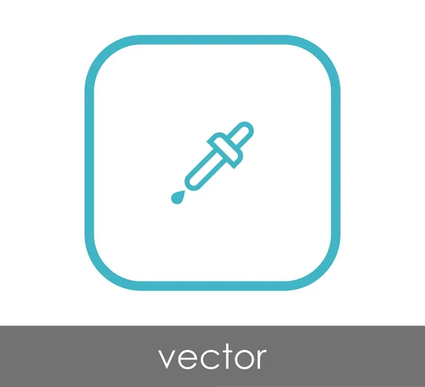 Pipette Symbol Vektor Illustration — Stockvektor