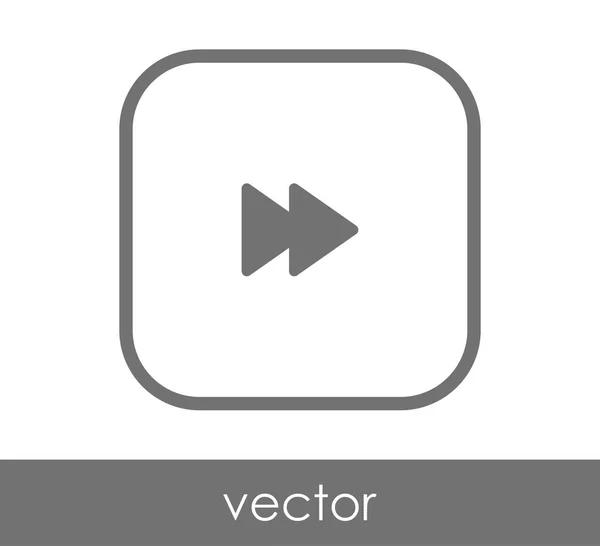 Icono de avance rápido — Vector de stock