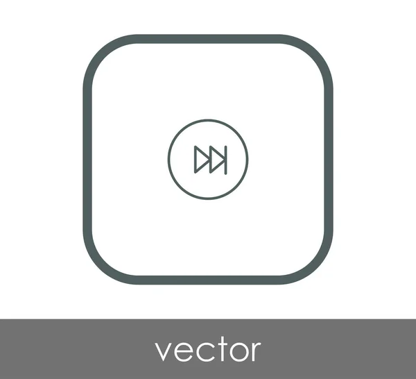 Icône Avance Rapide Pour Conception Web Les Applications — Image vectorielle