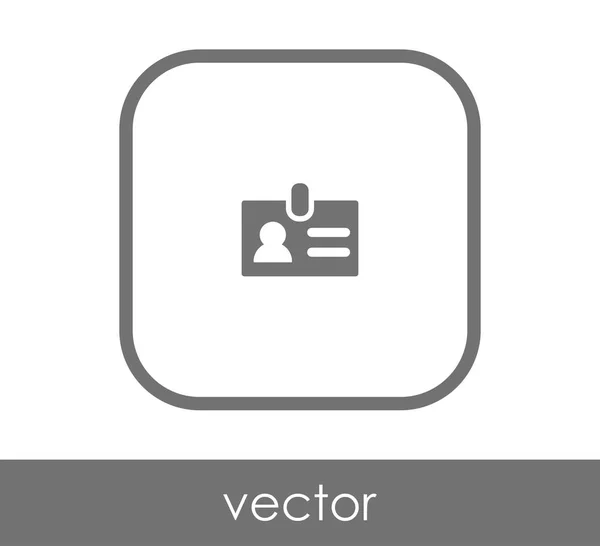 Icono de tarjeta de identificación — Archivo Imágenes Vectoriales