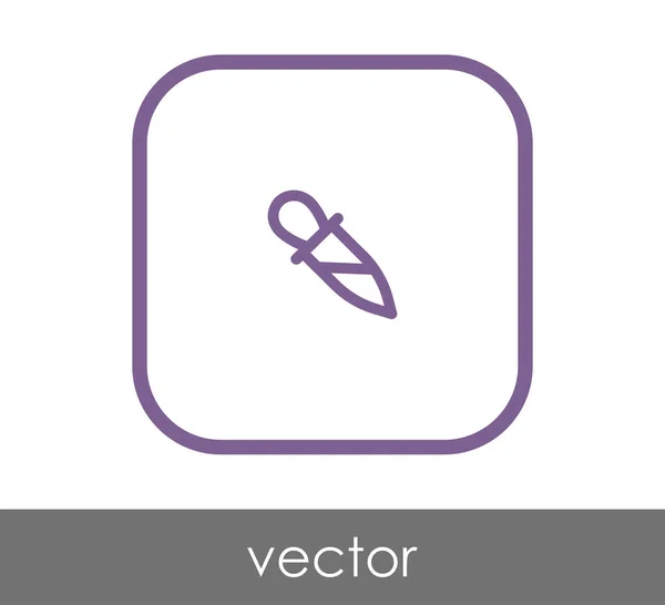 Pipette Symbol Vektor Illustration — Stockvektor