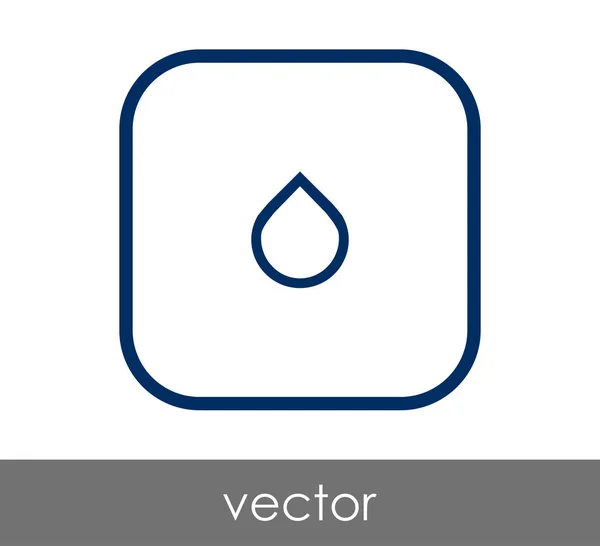 Vector Illustration Design Drop Icon — Stock Vector