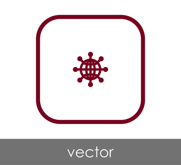 Illustration Vectorielle Icône Globe — Image vectorielle