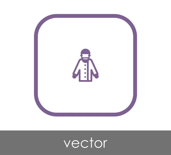 Icône web docteur — Image vectorielle