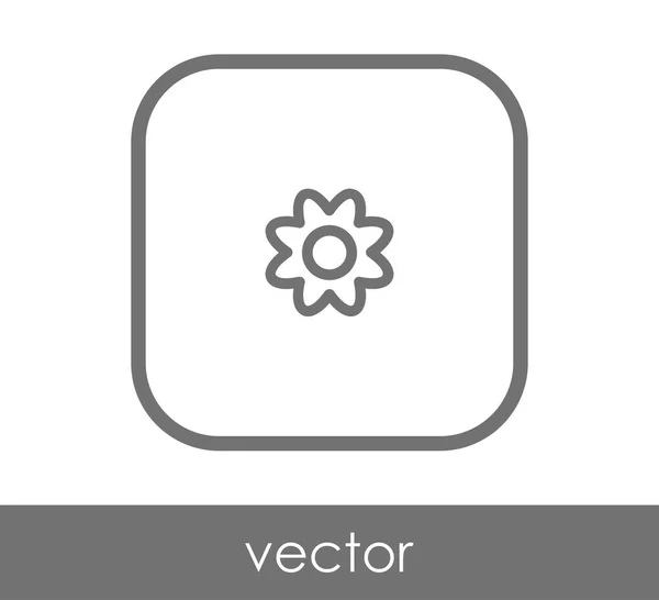 Bloem web pictogram — Stockvector