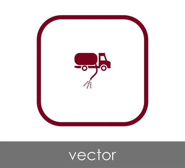 Icono de camión de gas — Vector de stock