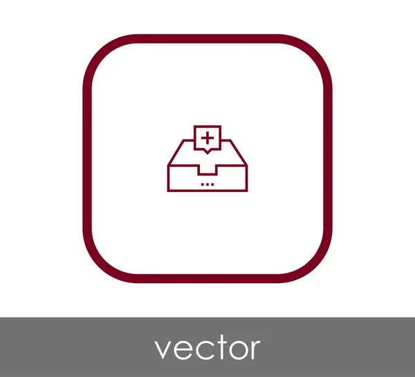 Vektorové ilustrace design archiv ikony — Stockový vektor