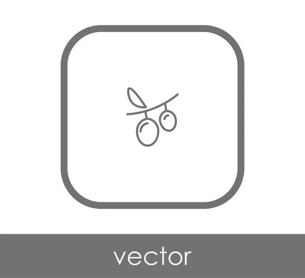 Векторная иллюстрация иконки винограда — стоковый вектор